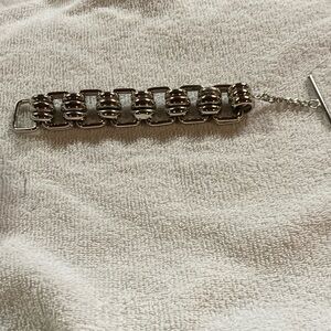 Large Link Bracelet with Toggle Closure